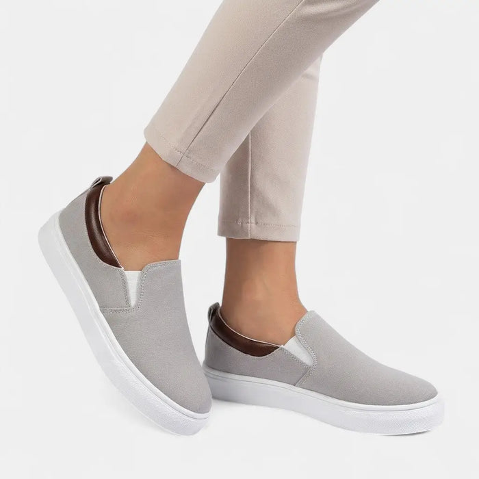 Women's breathable fabric slip-on orthopedic shoes by LondonLaneStore, featuring a chic, comfortable casual design.