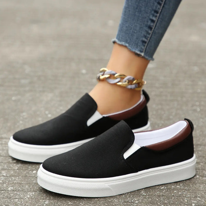 Women’s breathable fabric slip-on shoes by LondonLaneStore, stylish orthopedic casual footwear for everyday comfort.
