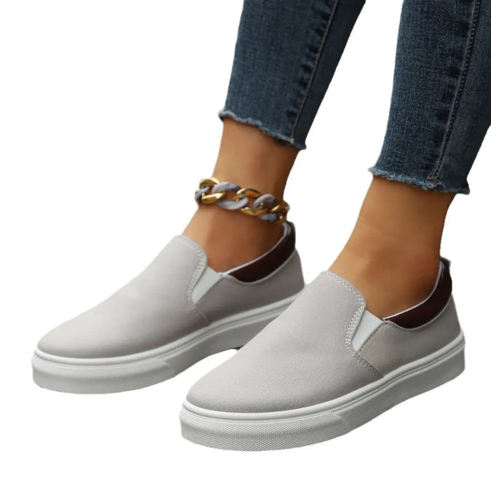 Women’s breathable fabric slip-on shoes by LondonLaneStore, stylish orthopedic casual footwear for everyday comfort and ease.