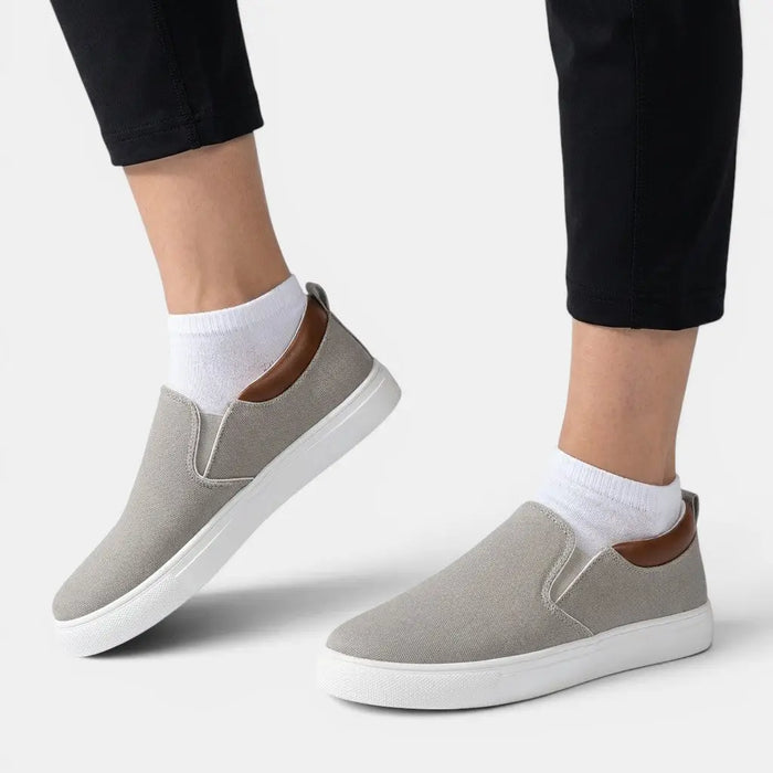 Women's breathable fabric slip-on sneakers by LondonLaneStore, stylish and comfortable casual orthopedic footwear with flexible soles.