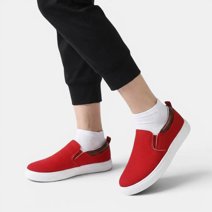 Women's breathable fabric slip-on sneakers by LondonLaneStore, stylish orthopedic shoes with comfortable casual design.