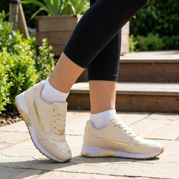 Women's breathable fabric sports shoes by LondonLaneStore, comfortable orthopedic casual footwear for active and everyday wear.