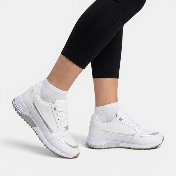 Women's breathable fabric sports shoes by LondonLaneStore, comfortable and elegant casual orthopedic footwear for everyday wear.