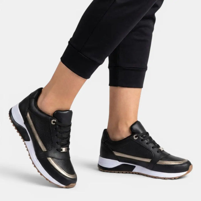 Women's breathable fabric sports shoes by LondonLaneStore, orthopedic footwear with comfortable, elegant casual design.