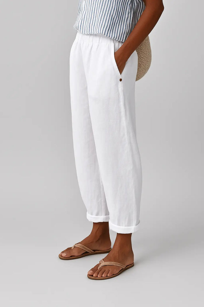 Women’s breathable fabric straight-leg pants by LondonLaneStore, featuring a relaxed fit and casual style in neutral fabric.