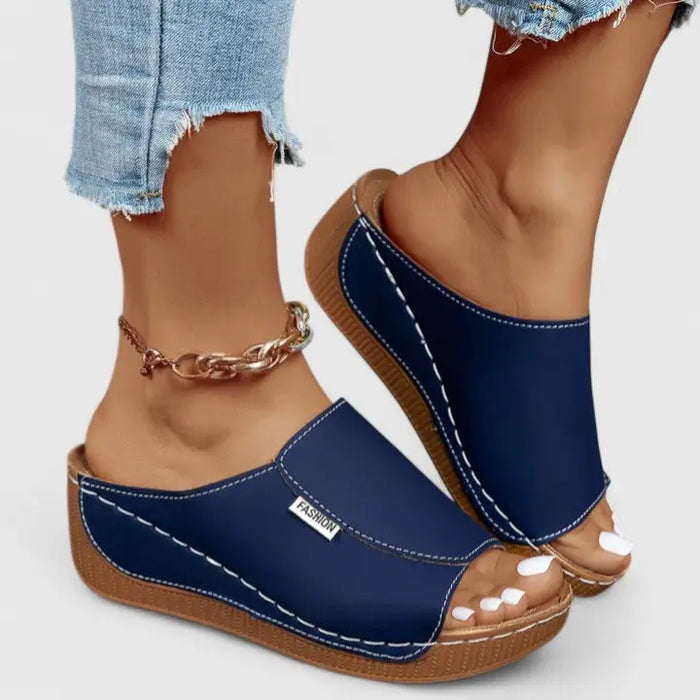 Women’s breathable leather orthopedic sandals by LondonLaneStore, stylish summer footwear with comfortable, supportive design.