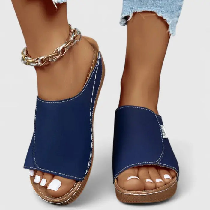 Women’s breathable leather orthopedic sandals by LondonLaneStore, stylish summer footwear with comfortable design and supportive soles.