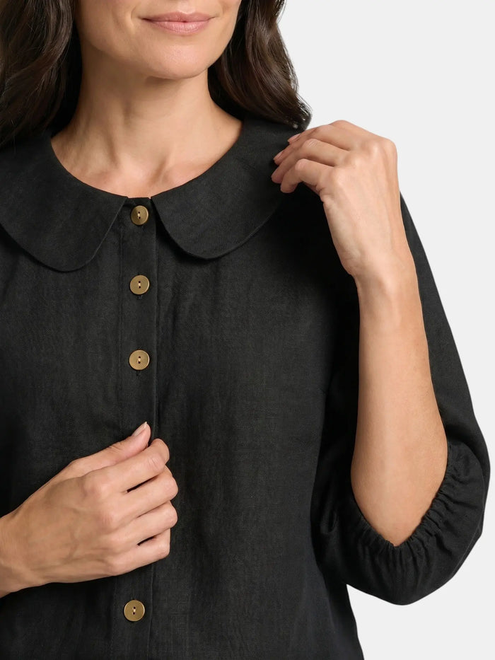 Women's Breathable Linen Co-Ord Set | Elegant Vintage Blouse and Relaxed Wide-Leg Trousers LondonLaneStore