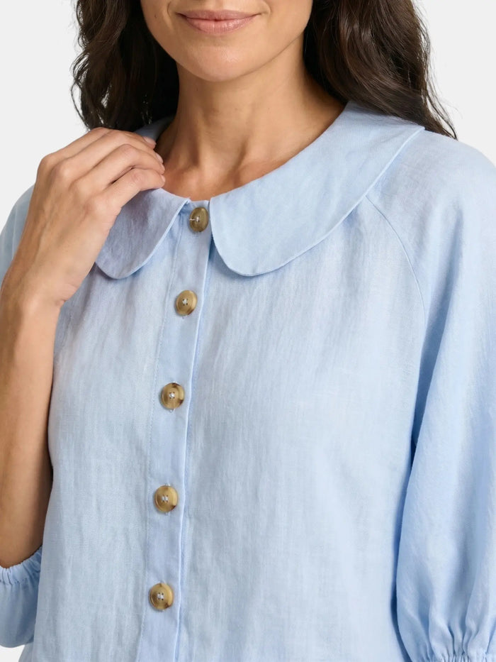 Women's Breathable Linen Co-Ord Set | Elegant Vintage Blouse and Relaxed Wide-Leg Trousers LondonLaneStore