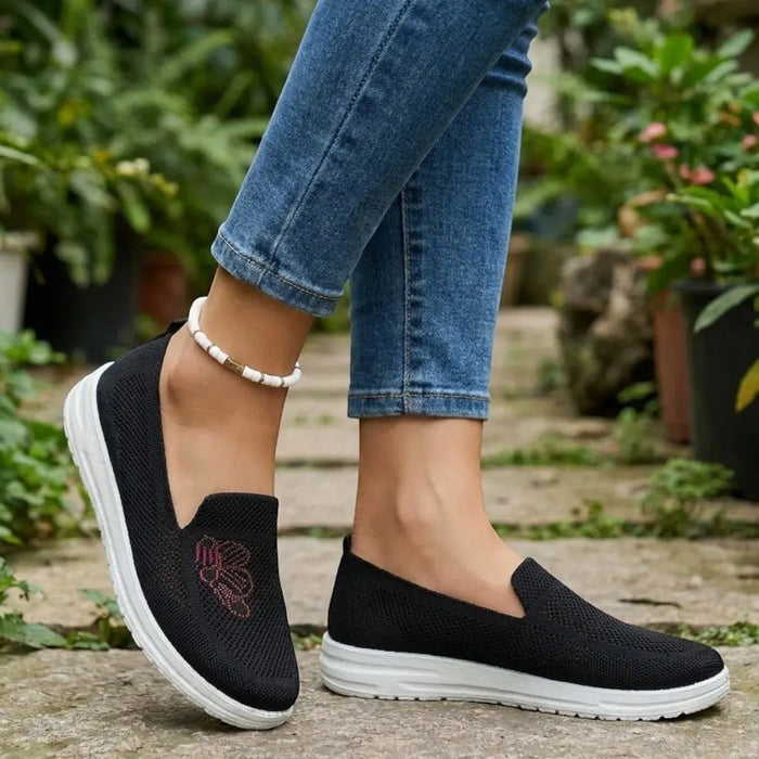 Women's breathable mesh slip-on orthopedic shoes by LondonLaneStore, lightweight and comfortable casual footwear.