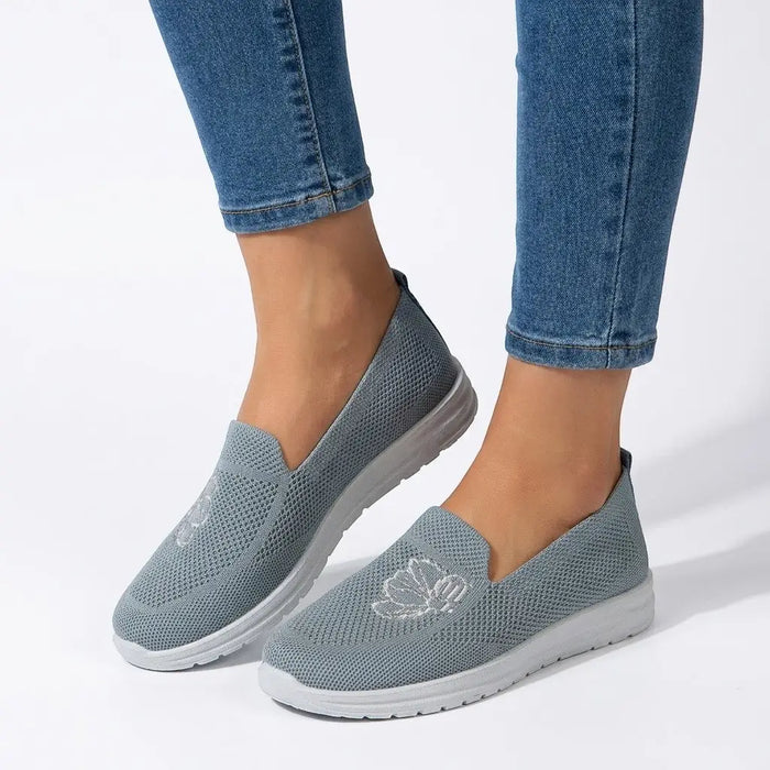 Women's breathable mesh slip-on orthopedic shoes from LondonLaneStore, lightweight, comfortable casual footwear for everyday wear.