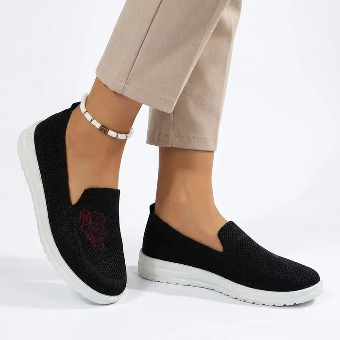 Women's breathable mesh slip-on shoes by LondonLaneStore, lightweight orthopedic casual footwear with comfortable design.