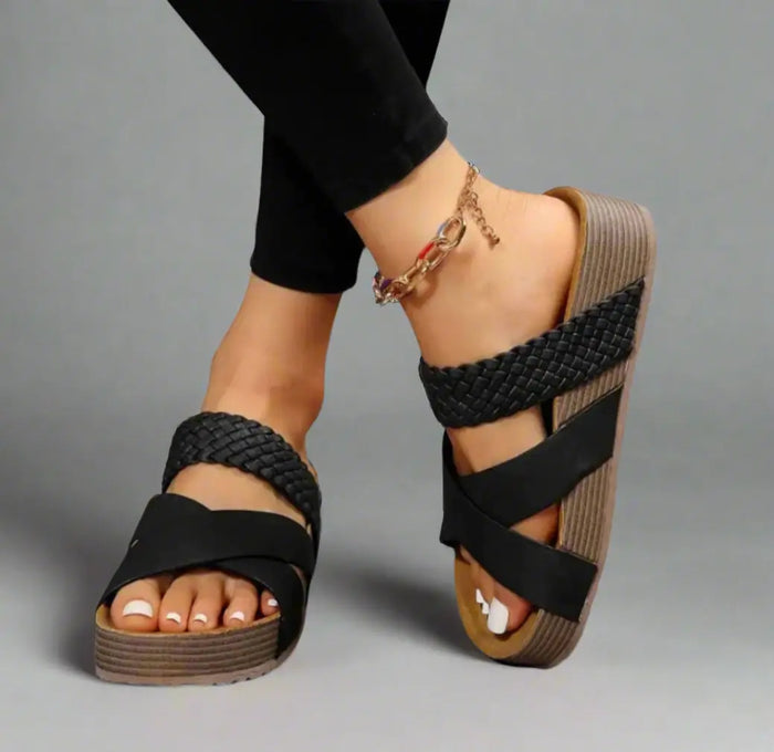 Women’s breathable orthopedic sandals by LondonLaneStore featuring supportive soles and open-toe design for summer comfort.