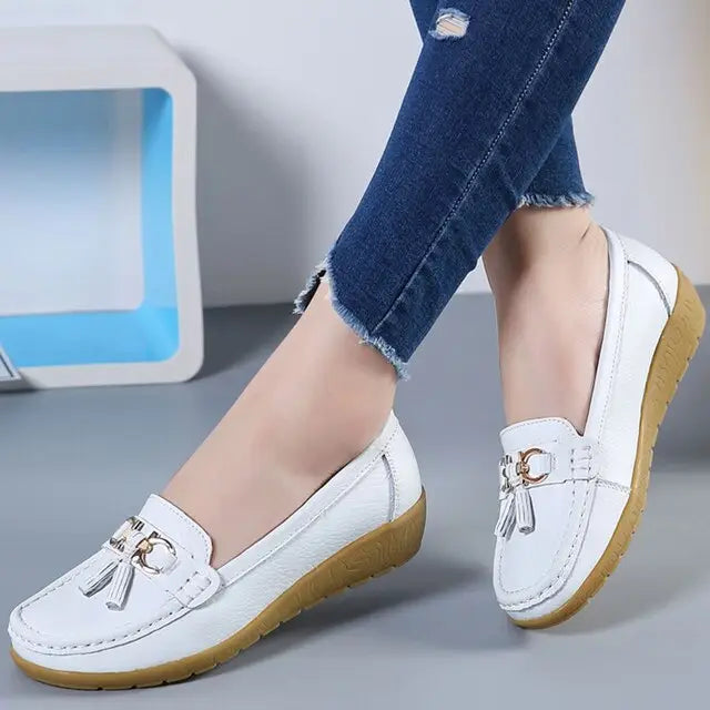 Women's synthetic orthopedic casual flat sneakers by LondonLaneStore, designed for comfort and stylish everyday wear.