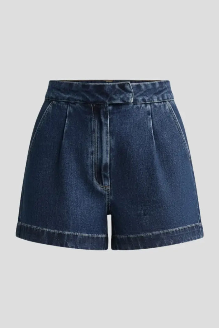 Women's high-waisted cotton summer shorts by LondonLaneStore, stylish relaxed fit casual shorts for warm weather.