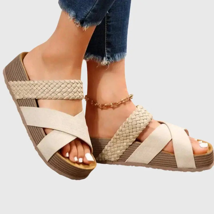 Women’s orthopedic cushioned sandals by LondonLaneStore, stylish and comfortable all-day summer footwear for women.