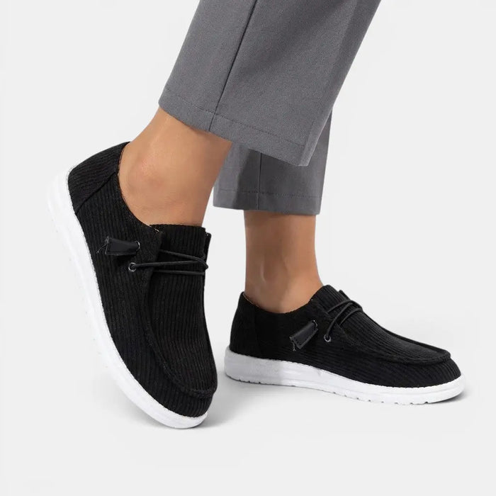 Comfortable women's fabric orthopedic slip-on shoes from LondonLaneStore, stylish all-season footwear for casual wear.