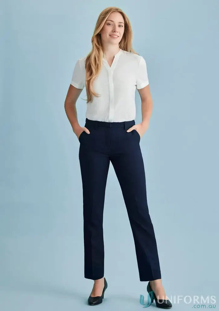 Woman’s professional outfit with cool stretch tapered leg adjustable waist pants