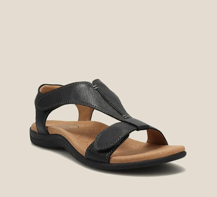 Women’s cushioned orthopedic sandals with elegant arch support, perfect for summer footwear, featuring comfortable and stylish design.