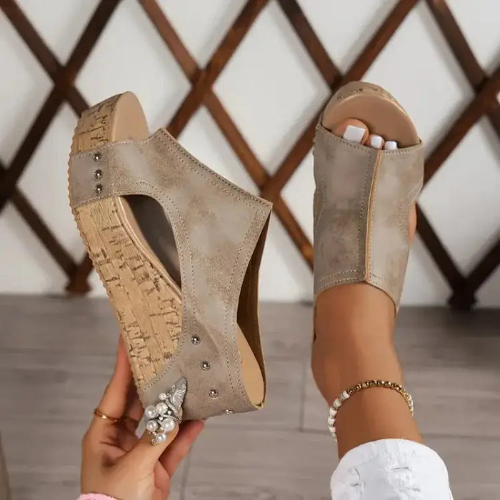 Women's cushioned orthopedic sandals by LondonLaneStore, elegant and supportive summer footwear with comfortable cushioned soles.
