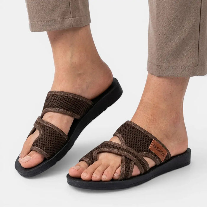 Women's cushioned orthopedic sandals from LondonLaneStore, stylish supportive summer footwear with comfortable footbed and trendy design.