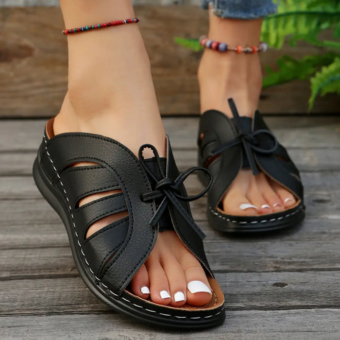 Women’s cushioned sandals by LondonLaneStore featuring breathable, minimalist design for elegant and comfortable summer footwear.