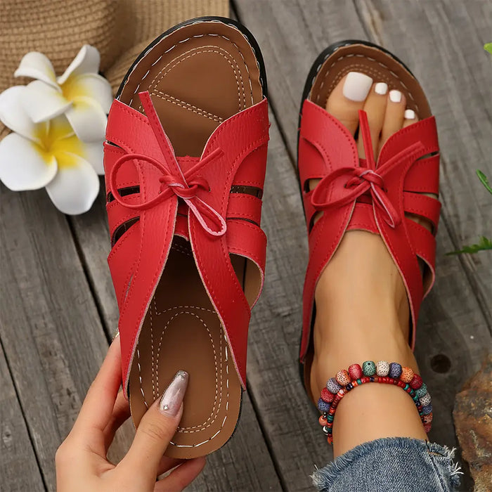 Women's cushioned sandals by LondonLaneStore featuring breathable, minimalist summer footwear with elegant, comfortable design.