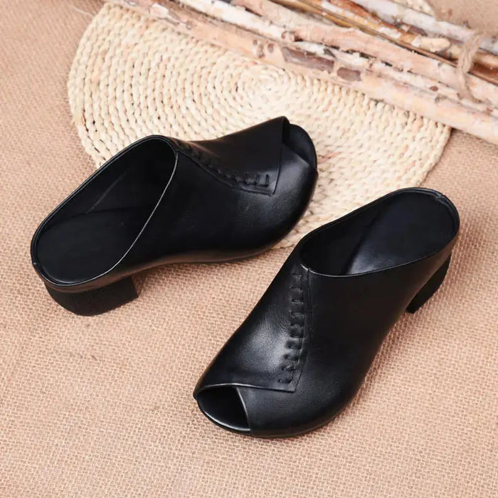 Women's cushioned slip-on sandals by LondonLaneStore, showcasing comfortable, elegant footwear perfect for everyday wear.