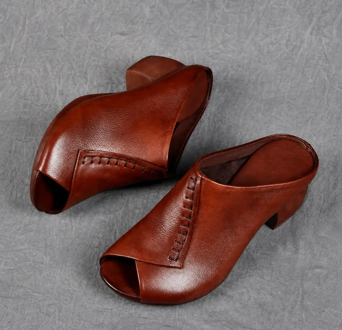 Women's cushioned slip-on sandals by LondonLaneStore featuring comfortable, elegant design for everyday wear.