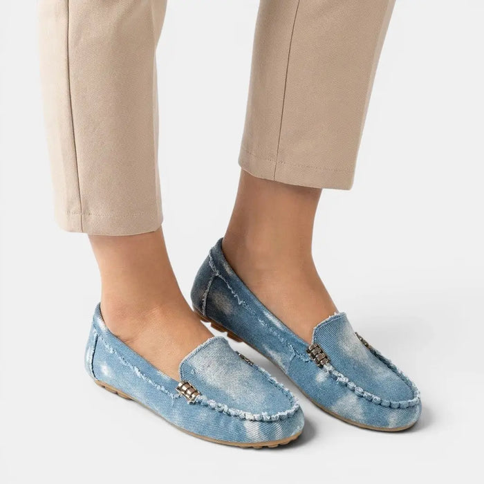 Women's denim-inspired casual orthopedic shoes with relaxed fit and comfortable design by LondonLaneStore.