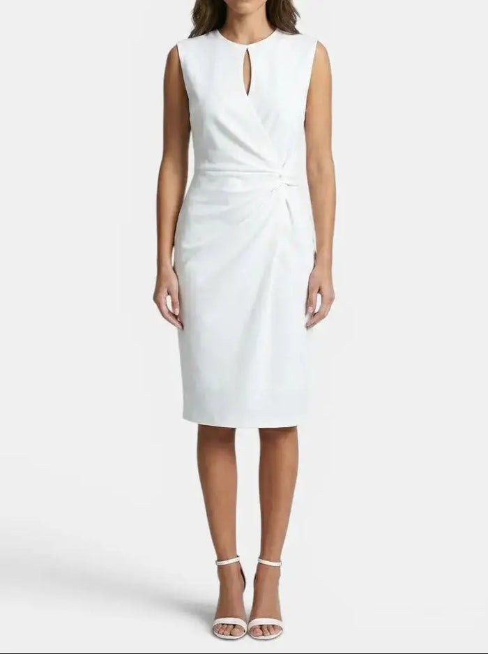Women's elegant black cocktail dress by LondonLaneStore, featuring a flattering and versatile evening gown design.