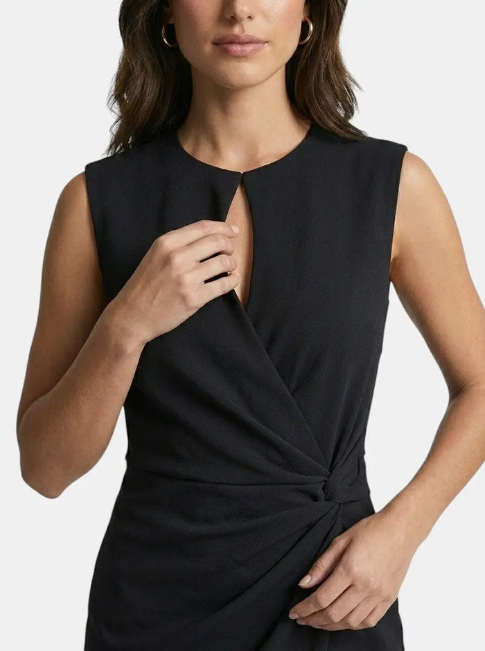 Elegant black cocktail dress for women by LondonLaneStore, featuring a flattering, versatile evening gown design.