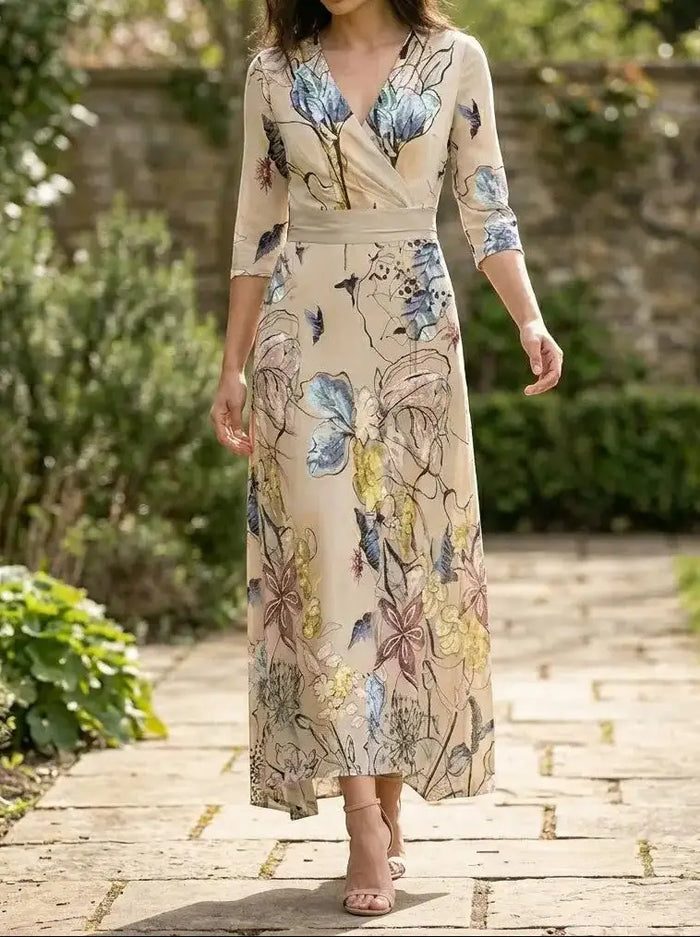 Elegant women's fabric maxi dress by LondonLaneStore, featuring a flowing design perfect for evening wear.
