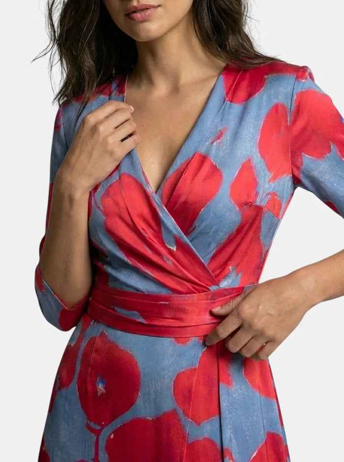 Elegant women's fabric maxi dress by LondonLaneStore, showcasing a flowing design perfect for evening wear and formal occasions.