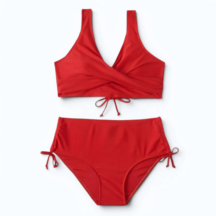 Women's high-waisted bikini from LondonLaneStore featuring a flattering design and adjustable straps, perfect for summer swimwear.