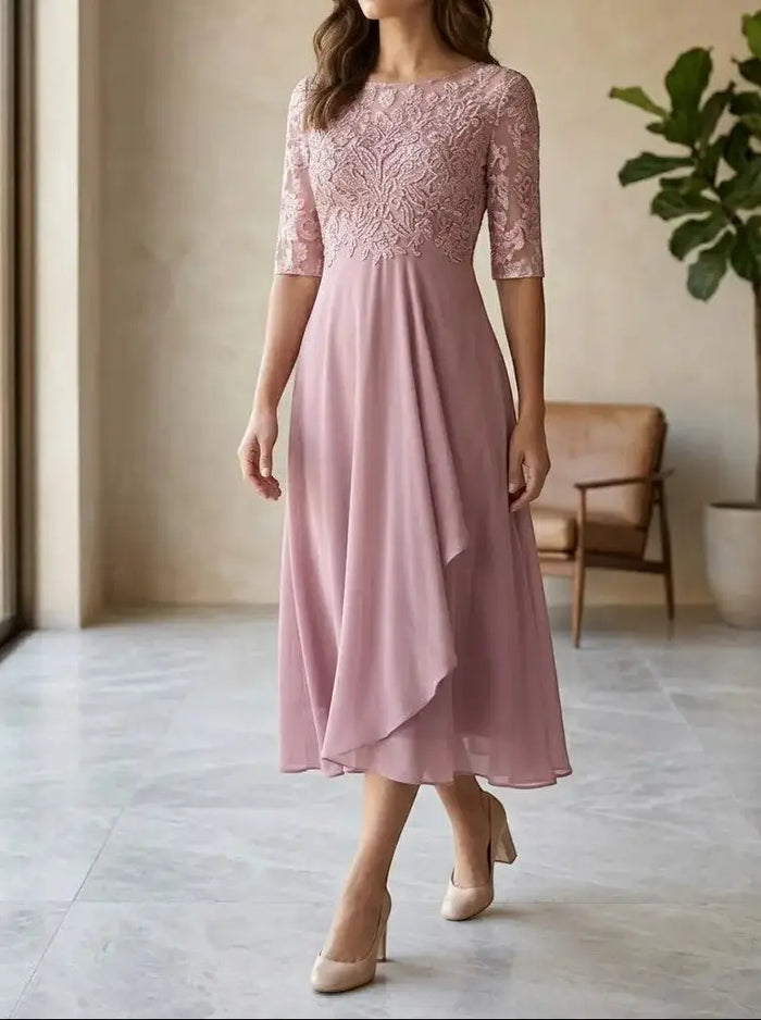 Elegant white lace dress for women by LondonLaneStore, perfect for special occasions and cocktail events.