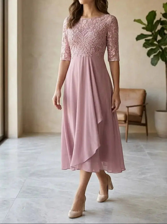 Elegant white lace dress for women by LondonLaneStore, perfect for special occasions and cocktail events.
