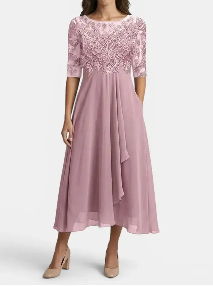 Elegant women's lace dress by LondonLaneStore, timeless white cocktail dress perfect for special occasions.