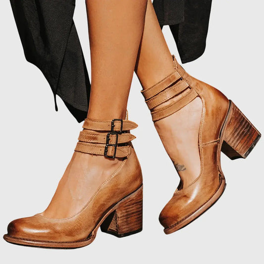 Elegant women's leather orthopedic sandals from LondonLaneStore, stylish and comfortable summer footwear for everyday wear.