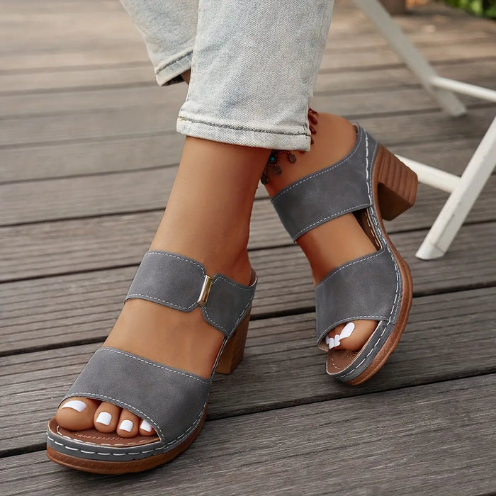 Women's elegant leather orthopedic sandals from LondonLaneStore, featuring stylish design and comfortable summer footwear.