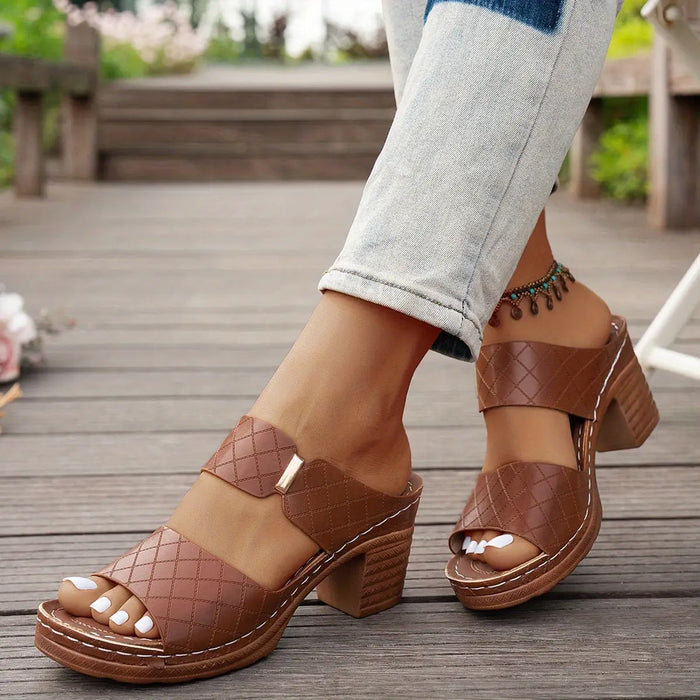 Women’s elegant leather orthotic sandals by LondonLaneStore, featuring stylish design and comfortable summer footwear.