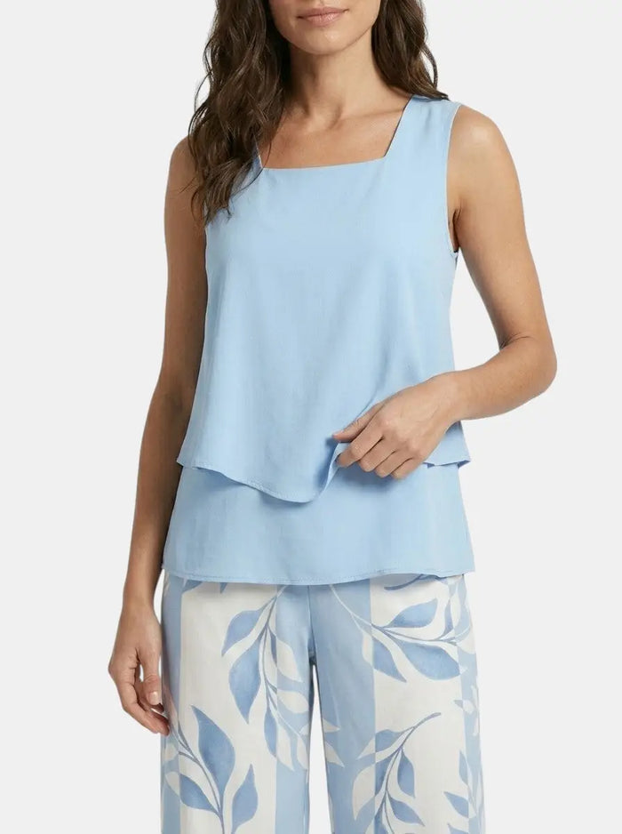 Women's elegant two-piece set by LondonLaneStore featuring a sleeveless top and straight-leg trousers for spring and summer.