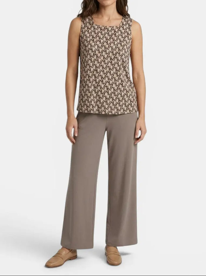 Women's elegant two-piece set from LondonLaneStore with stylish sleeveless top and straight-leg trousers for spring and summer.