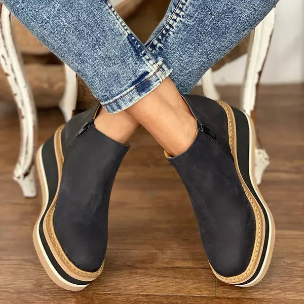 Elegant waterproof women's orthopedic boots from LondonLaneStore, featuring stylish design suitable for autumn and winter.