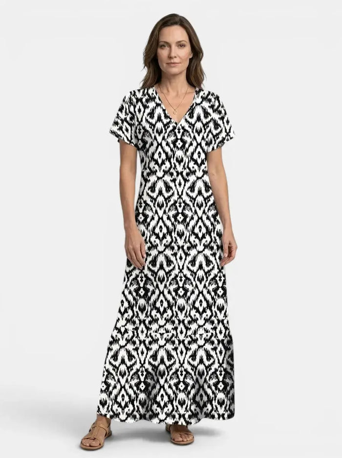 Women’s flowing viscose maxi dress from LondonLaneStore featuring an elegant, relaxed summer style with a breezy, lightweight fabric.