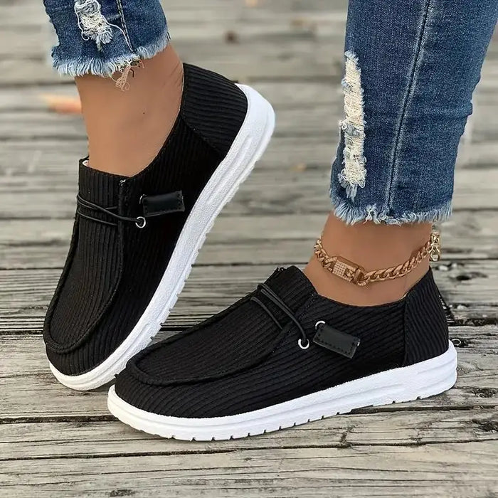 Women’s orthotic fabric shoes by LondonLaneStore, stylish slip-on footwear with comfortable, high-quality breathable material.