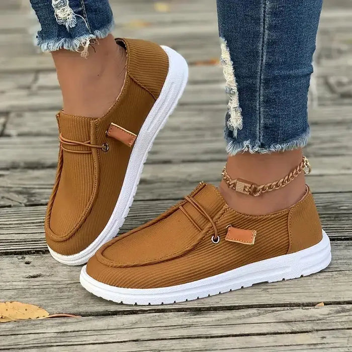 Women's high-quality fabric orthopedic shoes from LondonLaneStore, comfortable slip-on footwear with a chic and supportive design.