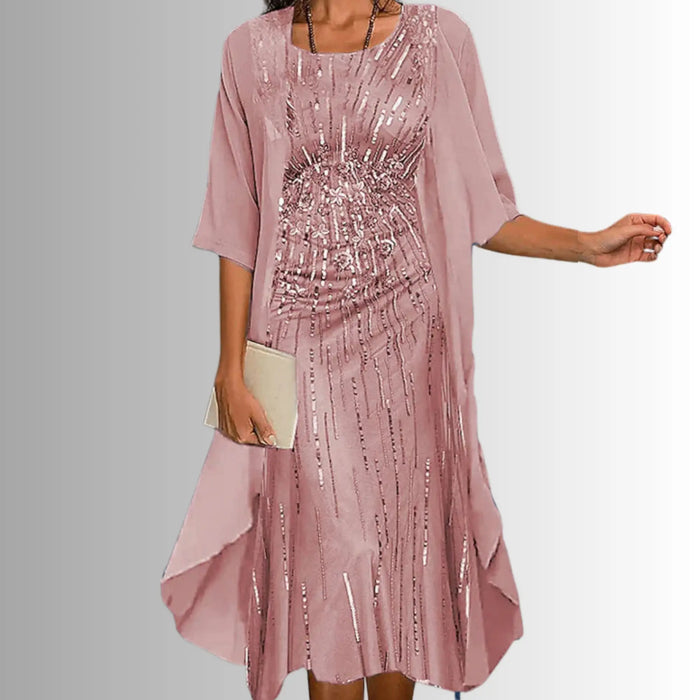 Women's lightweight polyester 2-piece summer outfit with a breezy relaxed fit, perfect for warm weather.