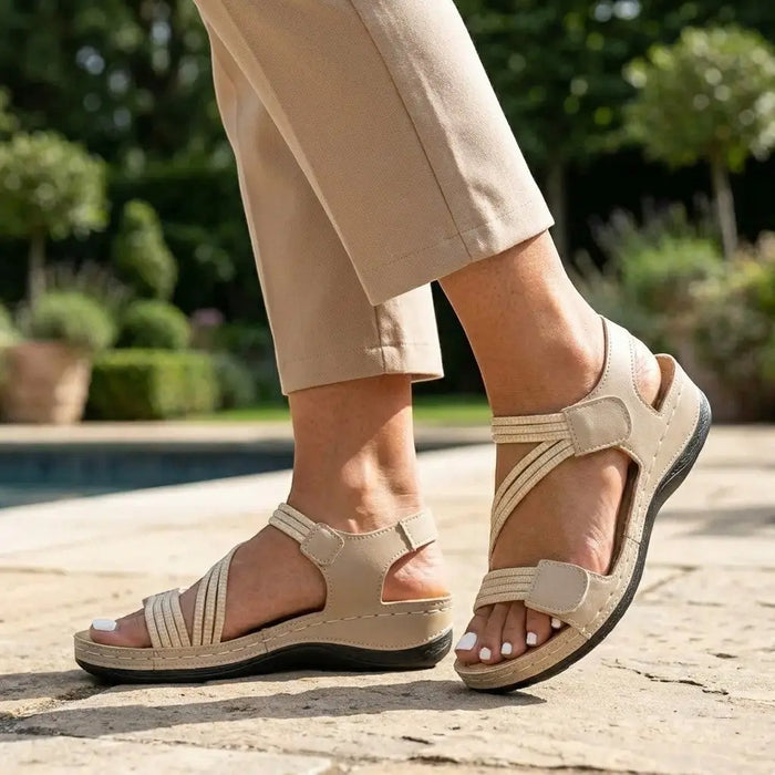 Women's lightweight orthopedic casual sandals by LondonLaneStore, featuring comfortable, flexible summer footwear with open-toe design.