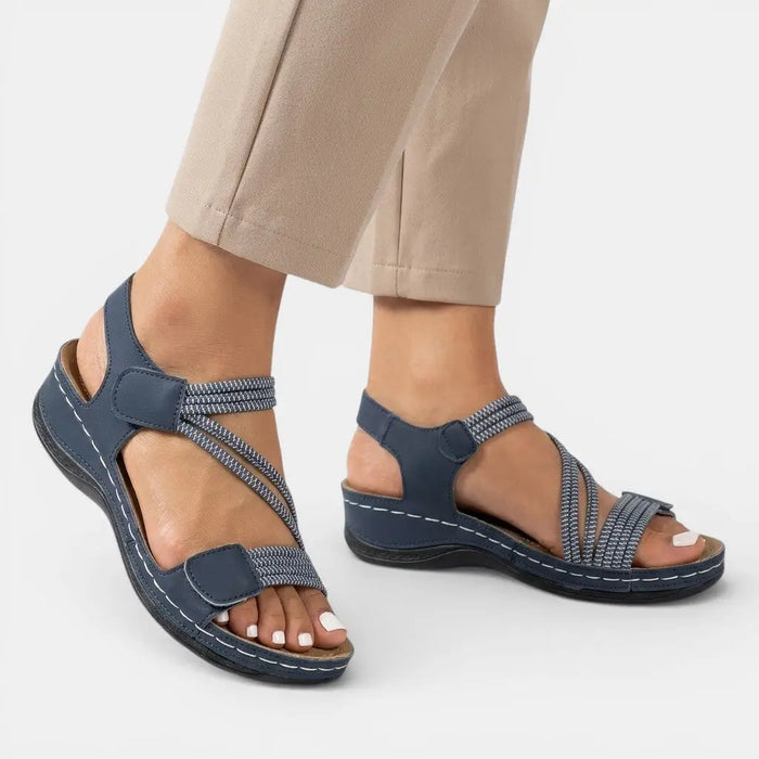Women's lightweight orthopedic sandals by LondonLaneStore with cushioned soles and adjustable straps, perfect for summer comfort.